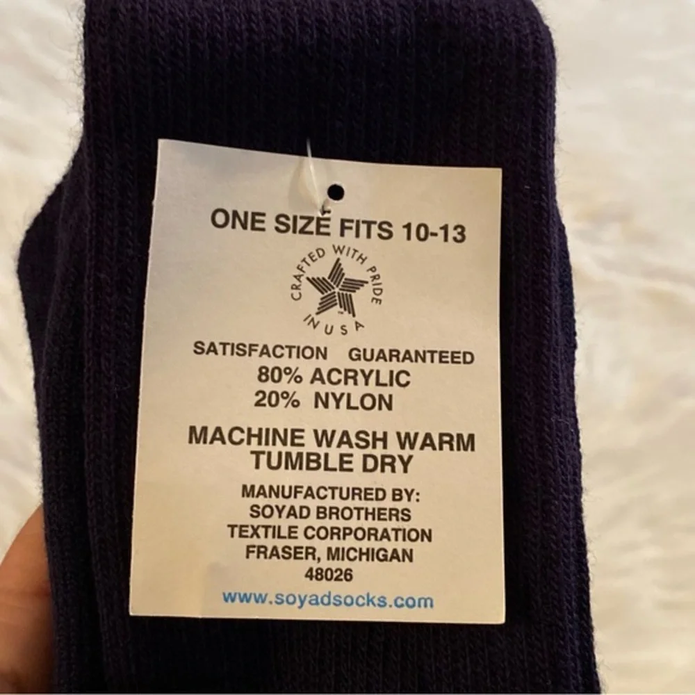 Sports Socks Adult‎ Size 10-13 Black